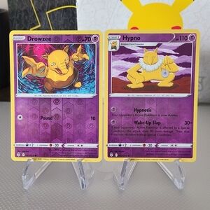 Drowzee 061/203 & Hypno 062/203 Pokemon TCG Reverse Holo